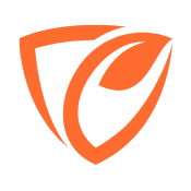 Leaf with a shield symbol